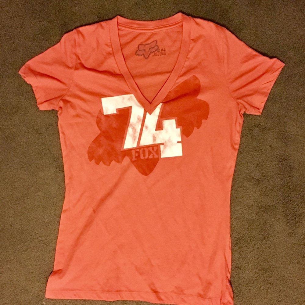 FOX RACING V- NECK TSHIRT